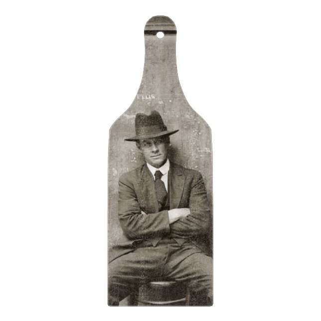 Vintage mugshot mafia gangster funny  cutting board (Front)