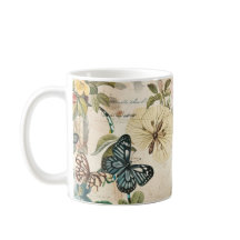 Vintage Multi Butterflies and Flowers