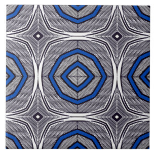 Vintage multicolor geometric pattern  ceramic tile