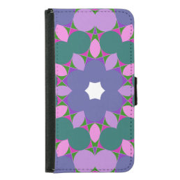 Vintage multicolor pattern samsung galaxy s5 wallet case