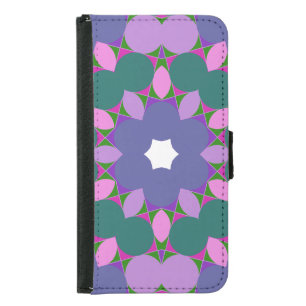 Vintage multicolor pattern samsung galaxy s5 wallet case