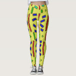 Vintage multicolor "Ratti_Creative_Arts" Leggings
