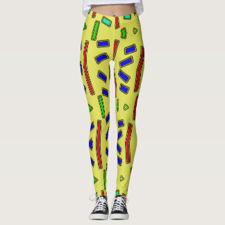 Vintage multicolor "Ratti_Creative_Arts" Leggings