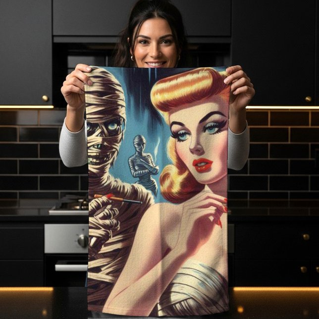 Vintage Mummy Girl Kitchen Towel (Creator Uploaded)