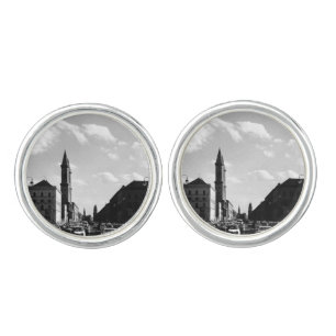Vintage Munich ludwigstraße University church Cufflinks