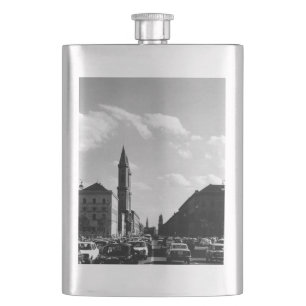 Vintage Munich ludwigstraße University church Flask