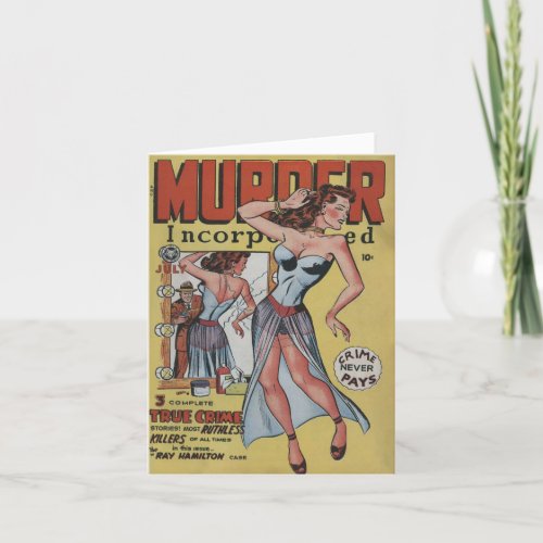 Vintage Murder Incorporated Note Card