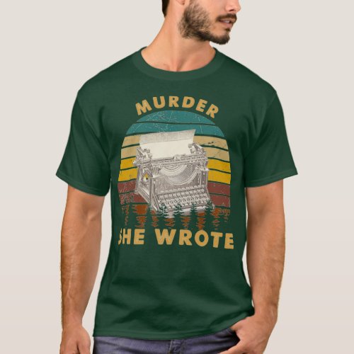 Vintage Murder She Wrote Love Gift Murder She T_Shirt