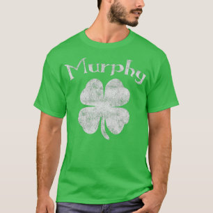 Vintage Murphy Irish Shamrock St Pattys Day T-Shirt