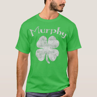 Vintage Murphy Irish Shamrock St Pattys Day T-Shirt