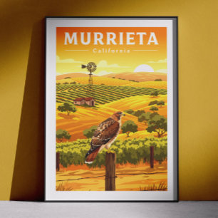 Vintage Murrieta California Poster