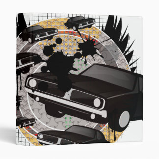 Vintage Muscle Car 3 Ring Binder