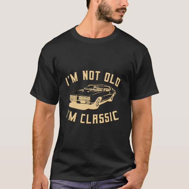 Vintage Muscle Car Funny Classic Quote Tee (Front)
