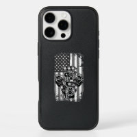 Vintage Muscle Car Piston American Flag Funny Mech