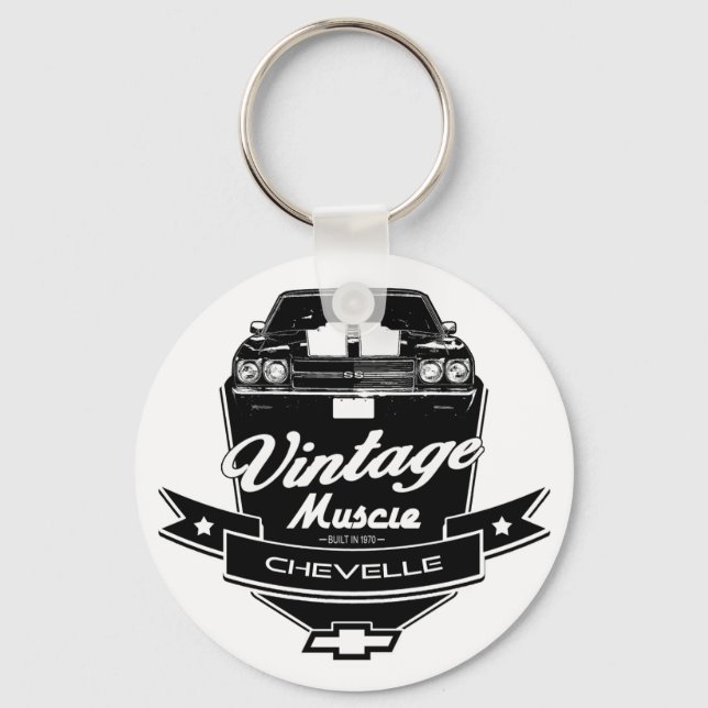 Vintage Muscle Chevelle Keychain (Front)