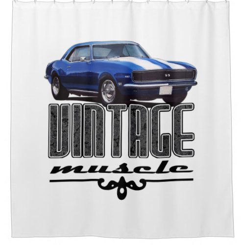 Vintage Muscle Shower Curtain