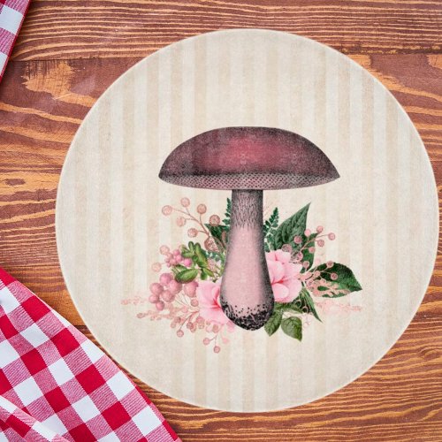 Vintage Mushroom and Floral Compilation  Cutting Board