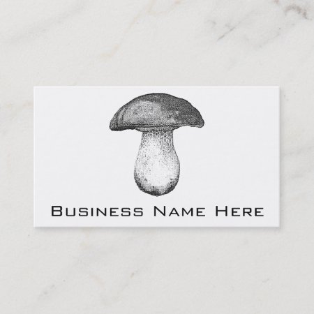 Vintage Mushroom Business Card