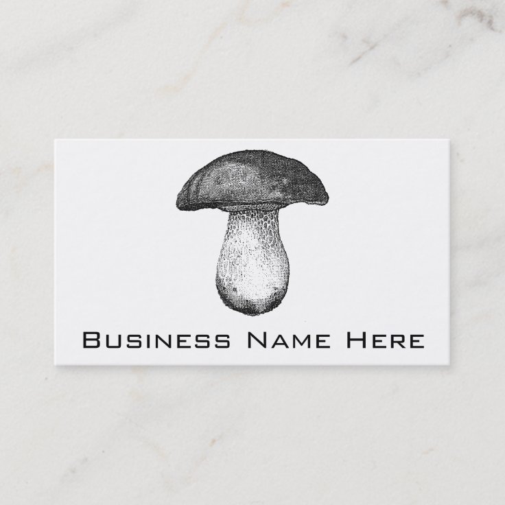 Vintage Mushroom Business Card Zazzle
