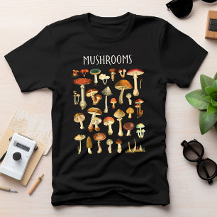 Vintage Mushroom Chart T-Shirt