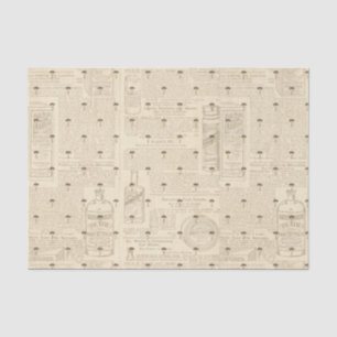 Vintage Mushroom Collage Tissue Paper