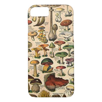Vintage Mushroom Guide Iphone 7 Iphone 8/7 Case by Vintage_Gifts at Zazzle