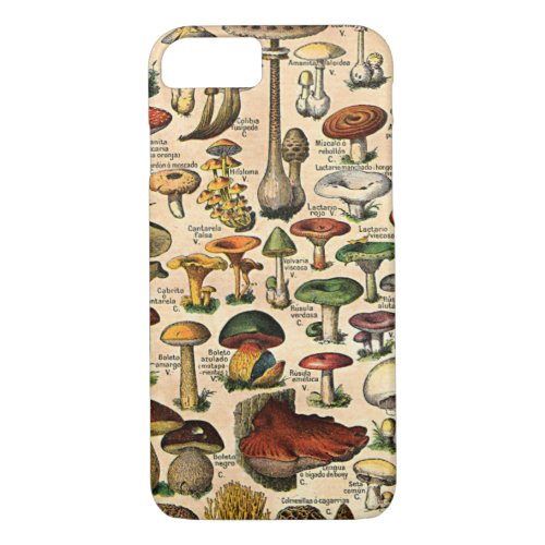 Vintage Mushroom Guide iPhone 7 iPhone 87 Case