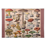 Vintage Mushroom Guide Placemat at Zazzle