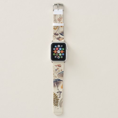 Vintage Mushroom Naturalist Apple Watch Band