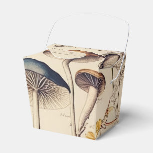 Vintage Mushroom Naturalist Favor Boxes