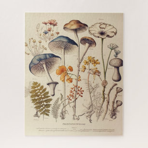 Vintage Mushroom Naturalist Jigsaw Puzzle