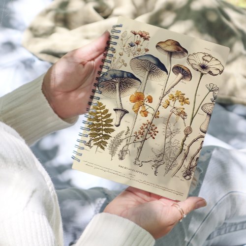 Vintage Mushroom Naturalist Planner