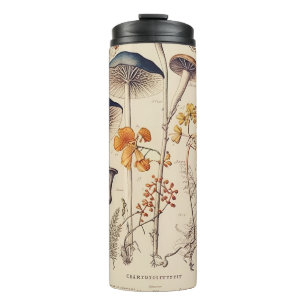 Vintage Mushroom Naturalist Thermal Tumbler