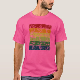 Vintage Mushrooms Foraging Fungi Perfect Retro 4 T-Shirt