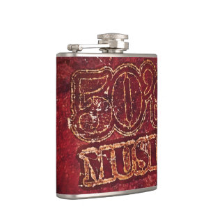 Vintage Music 50's Flask