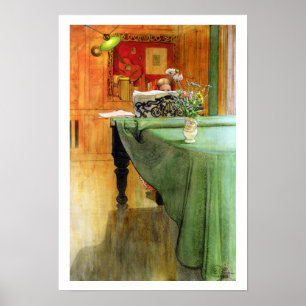 Vintage Music Art Girl Playing Piano Musician Post Poster