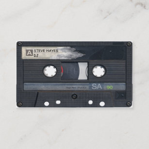 Vintage Music Cassette Tape Look Business Card