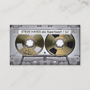 Vintage Music Cassette Tape Look Business Card