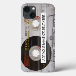 Vintage Music Cassette Tape Look iPhone 13 Case