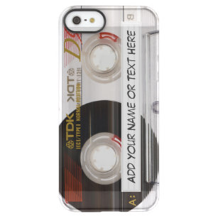 Vintage Music Cassette Tape Look Permafrost iPhone SE/5/5s Case