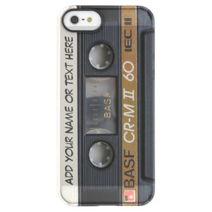 Vintage Music Cassette Tape Look Permafrost iPhone SE/5/5s Case