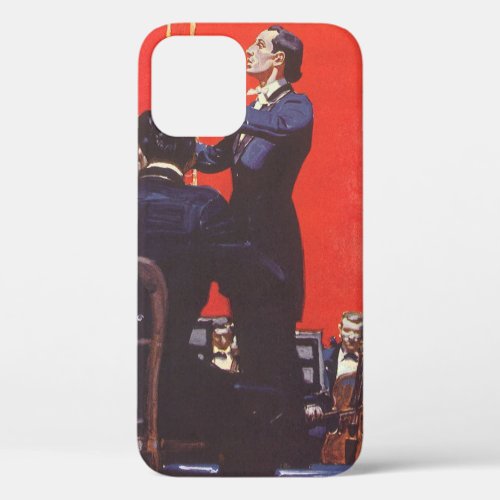 Vintage Music Conducting an Orchestra iPhone 12 Case