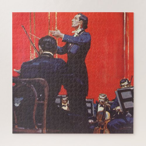 Vintage Music Conducting an Orchestra Jigsaw Puzzle