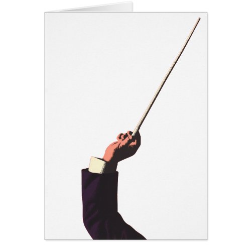 Vintage Music Conductors Hand Holding a Baton