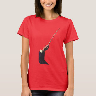 Vintage Music, Conductor's Hand Holding a Baton T-Shirt