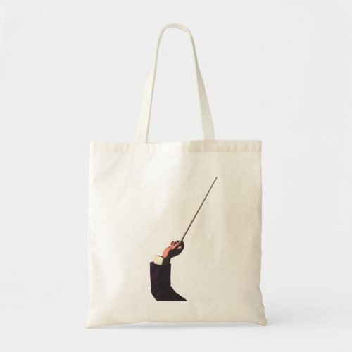 Vintage Music Conductors Hand Holding a Baton Tote Bag