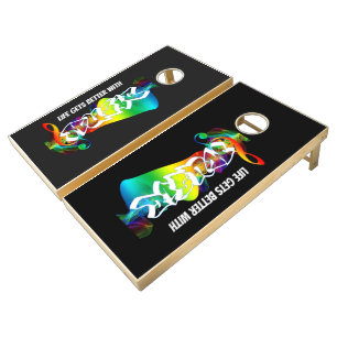 Vintage Music Festival Cornhole Set