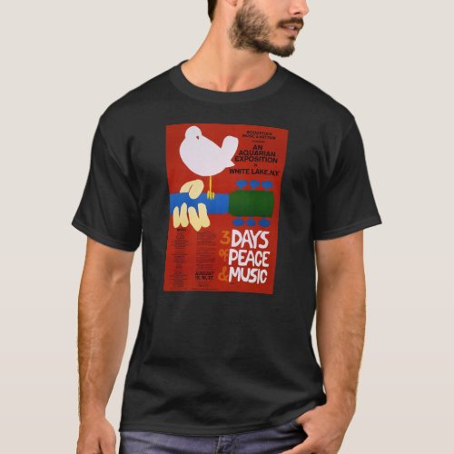 Vintage Music Festival Poster T_Shirt