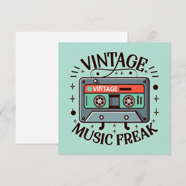 Vintage Music Freak (Front/Back)