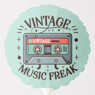 Vintage Music Freak Balloon